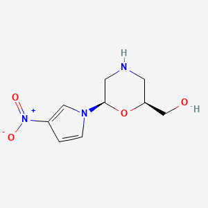 [(2S,6R)-6-(3-Nitro-1H-pyrrol-1-yl)morpholin-2-yl]methanol