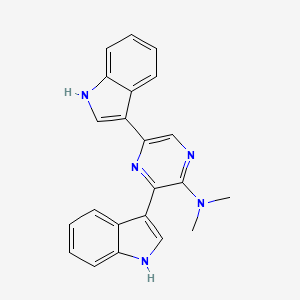 Pyrazinamine, 3,5-di-1H-indol-3-yl-N,N-dimethyl-