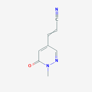 3-(1-Methyl-6-oxo-1,6-dihydropyridazin-4-yl)prop-2-enenitrile