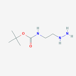 molecular formula C7H17N3O2 B142319 tert-Butyl (2-hydrazinylethyl)carbamate CAS No. 156090-81-2