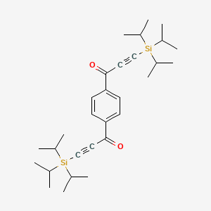 1,1'-(1,4-Phenylene)bis{3-[tri(propan-2-yl)silyl]prop-2-yn-1-one}