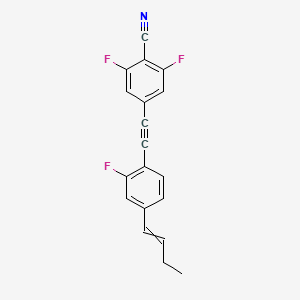 4-{[4-(But-1-en-1-yl)-2-fluorophenyl]ethynyl}-2,6-difluorobenzonitrile