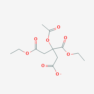 3-(Acetyloxy)-5-ethoxy-3-(ethoxycarbonyl)-5-oxopentanoate