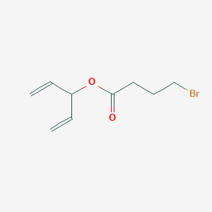 molecular formula C9H13BrO2 B14231932 Penta-1,4-dien-3-yl 4-bromobutanoate CAS No. 426820-32-8