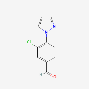 3-Chloro-4-(1H-pyrazol-1-YL)benzaldehyde