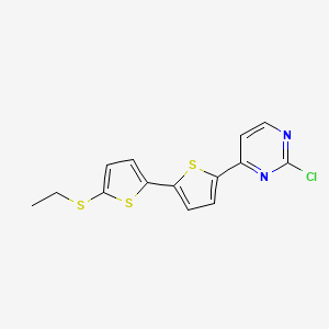 2-Chloro-4-[5'-(ethylsulfanyl)[2,2'-bithiophen]-5-yl]pyrimidine