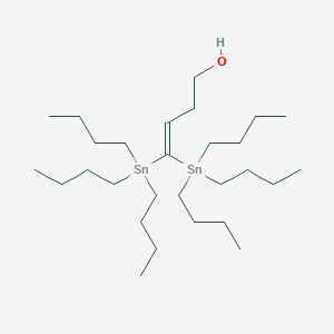 molecular formula C28H60OSn2 B14231976 3-Buten-1-ol, 4,4-bis(tributylstannyl)- CAS No. 616242-54-7