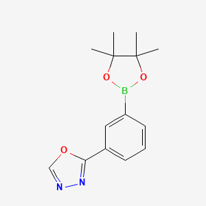 2-[3-(4,4,5,5-Tetramethyl-1,3,2-dioxaborolan-2-yl)phenyl]-1,3,4-oxadiazole