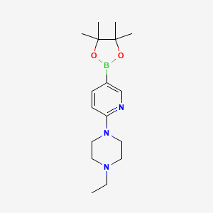 1-Ethyl-4-(5-(4,4,5,5-tetramethyl-1,3,2-dioxaborolan-2-yl)pyridin-2-yl)piperazine