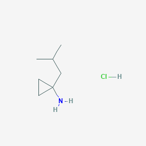 molecular formula C7H16ClN B1423207 (1-Isobutylcyclopropyl)amine hydrochloride CAS No. 1255717-83-9