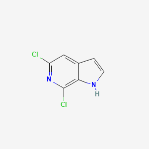 molecular formula C7H4Cl2N2 B1423210 5,7-Dichloro-1H-pyrrolo[2,3-C]pyridine CAS No. 1001412-41-4