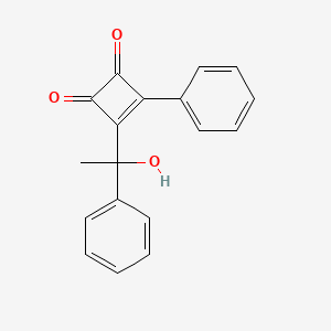 3-Cyclobutene-1,2-dione, 3-(1-hydroxy-1-phenylethyl)-4-phenyl-