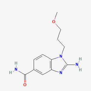 2-Amino-1-(3-methoxypropyl)-1H-benzimidazole-5-carboxamide