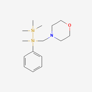 4-[(1,2,2,2-Tetramethyl-1-phenyldisilanyl)methyl]morpholine