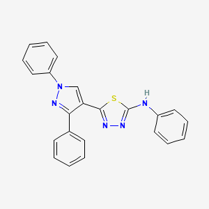 5-(1,3-Diphenyl-1H-pyrazol-4-yl)-N-phenyl-1,3,4-thiadiazol-2-amine