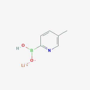 molecular formula C6H7BLiNO2 B1423217 5-Methylpyridine-2-boronic acid, mono-lithium salt CAS No. 1072946-48-5