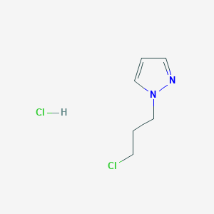 molecular formula C6H10Cl2N2 B1423218 1-(3-Chloropropyl)-1H-pyrazole hydrochloride CAS No. 1255717-98-6