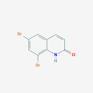 molecular formula C9H5Br2NO B1423224 6,8-Dibromo-2-hydroxyquinoline CAS No. 116632-34-9