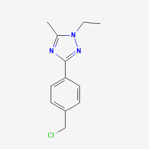 1H-1,2,4-Triazole, 3-[4-(chloromethyl)phenyl]-1-ethyl-5-methyl-