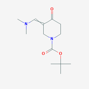 molecular formula C13H22N2O3 B1423227 3-[(二甲氨基)亚甲基]-4-氧代四氢-1(2H)-吡啶甲酸叔丁酯 CAS No. 1310796-19-0