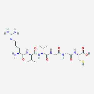 N~5~-(Diaminomethylidene)-L-ornithyl-L-valyl-L-valylglycylglycyl-L-cysteine