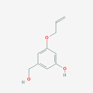 molecular formula C10H12O3 B14232311 3-(Hydroxymethyl)-5-[(prop-2-en-1-yl)oxy]phenol CAS No. 474960-23-1