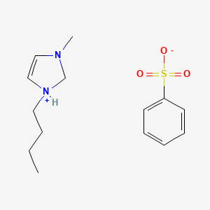 1-Butyl-3-methyl-2,3-dihydro-1H-imidazol-1-ium benzenesulfonate