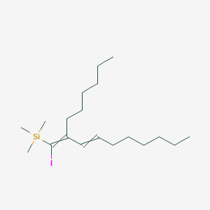 molecular formula C19H37ISi B14232324 (2-Hexyl-1-iododeca-1,3-dien-1-yl)(trimethyl)silane CAS No. 565435-41-8