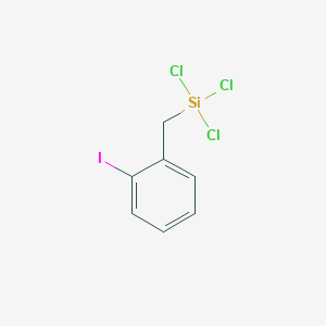 Trichloro[(2-iodophenyl)methyl]silane