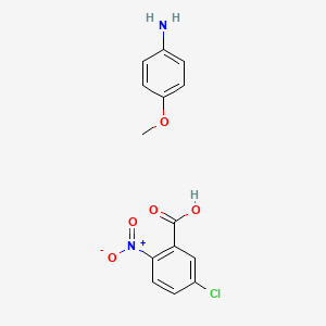 5-Chloro-2-nitrobenzoic acid;4-methoxyaniline