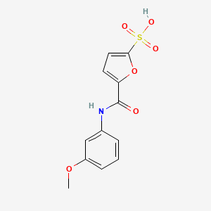 2-Furansulfonic acid, 5-[[(3-methoxyphenyl)amino]carbonyl]-