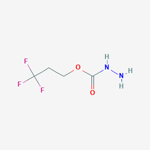 molecular formula C4H7F3N2O2 B14232392 3,3,3-Trifluoropropyl hydrazinecarboxylate CAS No. 821806-44-4