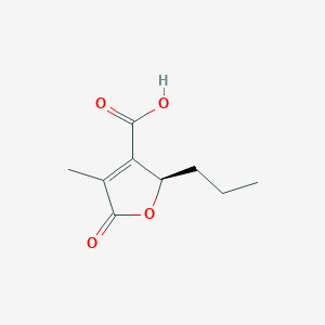 (2R)-4-Methyl-5-oxo-2-propyl-2,5-dihydrofuran-3-carboxylic acid