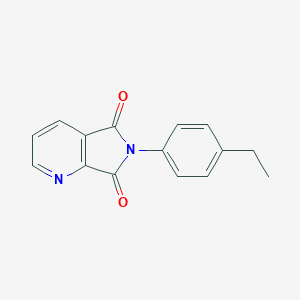 molecular formula C15H12N2O2 B142324 6-(4-Ethylphenyl)-5H-pyrrolo(3,4-b)pyridine-5,7-dione CAS No. 126104-21-0