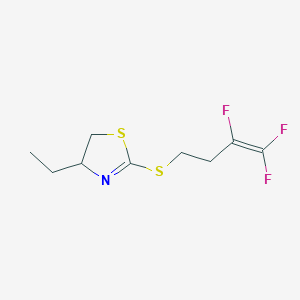 4-Ethyl-2-[(3,4,4-trifluorobut-3-EN-1-YL)sulfanyl]-4,5-dihydro-1,3-thiazole