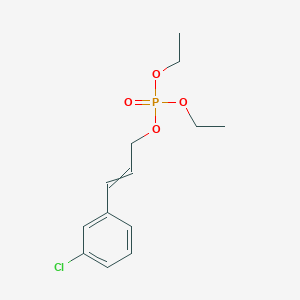 3-(3-Chlorophenyl)prop-2-en-1-yl diethyl phosphate