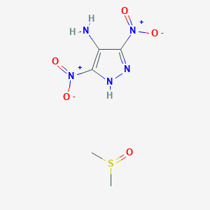 3,5-dinitro-1H-pyrazol-4-amine;methylsulfinylmethane