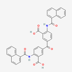 Benzoic acid, 3,3'-carbonylbis[6-[(1-naphthalenylcarbonyl)amino]-