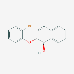 molecular formula C16H13BrO2 B14232456 1-Naphthalenol, 2-(2-bromophenoxy)-1,2-dihydro-, (1R,2R)- CAS No. 439940-54-2