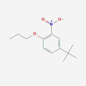 molecular formula C13H19NO3 B1423249 4-Tert-butyl-2-nitrophenyl propyl ether CAS No. 33353-60-5