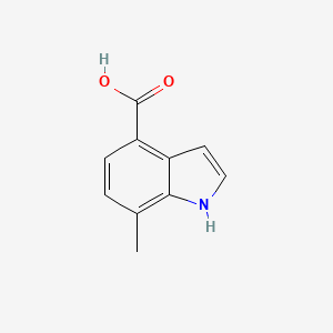 molecular formula C10H9NO2 B1423257 7-methyl-1H-indole-4-carboxylic acid CAS No. 1082041-38-0