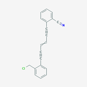 2-{6-[2-(Chloromethyl)phenyl]hex-3-ene-1,5-diyn-1-yl}benzonitrile