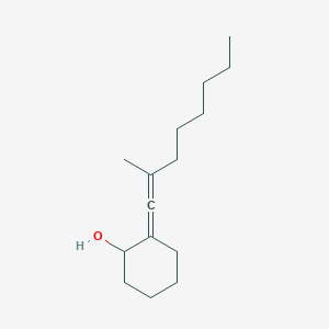 2-(2-Methyloct-1-EN-1-ylidene)cyclohexan-1-OL