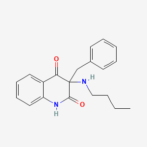 2,4(1H,3H)-Quinolinedione, 3-(butylamino)-3-(phenylmethyl)-