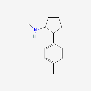 molecular formula C13H19N B1423269 N-メチル-2-(4-メチルフェニル)シクロペンタン-1-アミン CAS No. 1249577-17-0