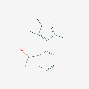 1-[2-(2,3,4,5-Tetramethylcyclopenta-1,4-dien-1-yl)phenyl]ethan-1-one