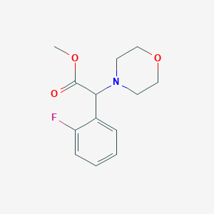 molecular formula C13H16FNO3 B1423271 Methyl 2-(2-fluorophenyl)-2-(morpholin-4-yl)acetate CAS No. 1354950-50-7