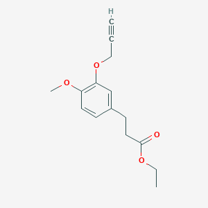 Ethyl 3-{4-methoxy-3-[(prop-2-yn-1-yl)oxy]phenyl}propanoate