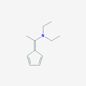 molecular formula C11H17N B14232729 1-(Cyclopenta-2,4-dien-1-ylidene)-N,N-diethylethan-1-amine CAS No. 502916-07-6