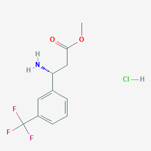 methyl (3R)-3-amino-3-[3-(trifluoromethyl)phenyl]propanoate hydrochloride